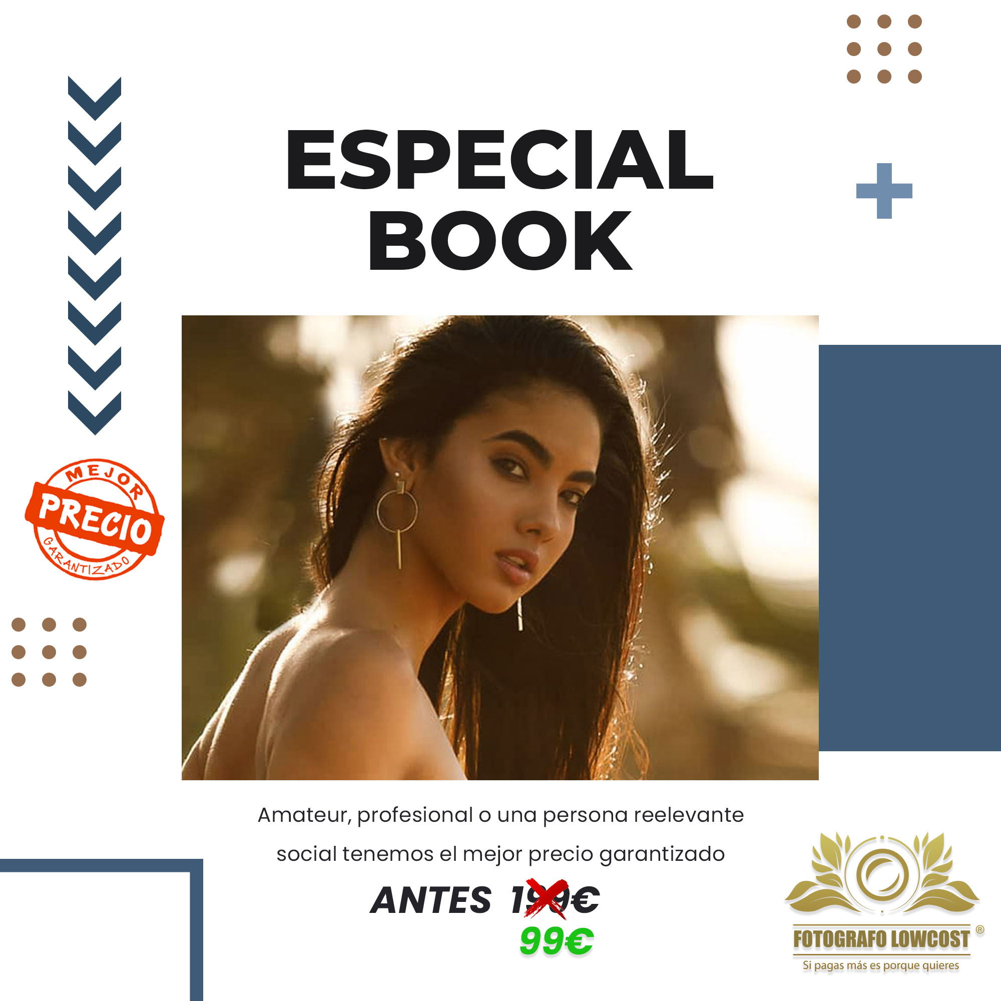 fotografo en book de fotos para amateur o modelos profesionales La Garrovilla 