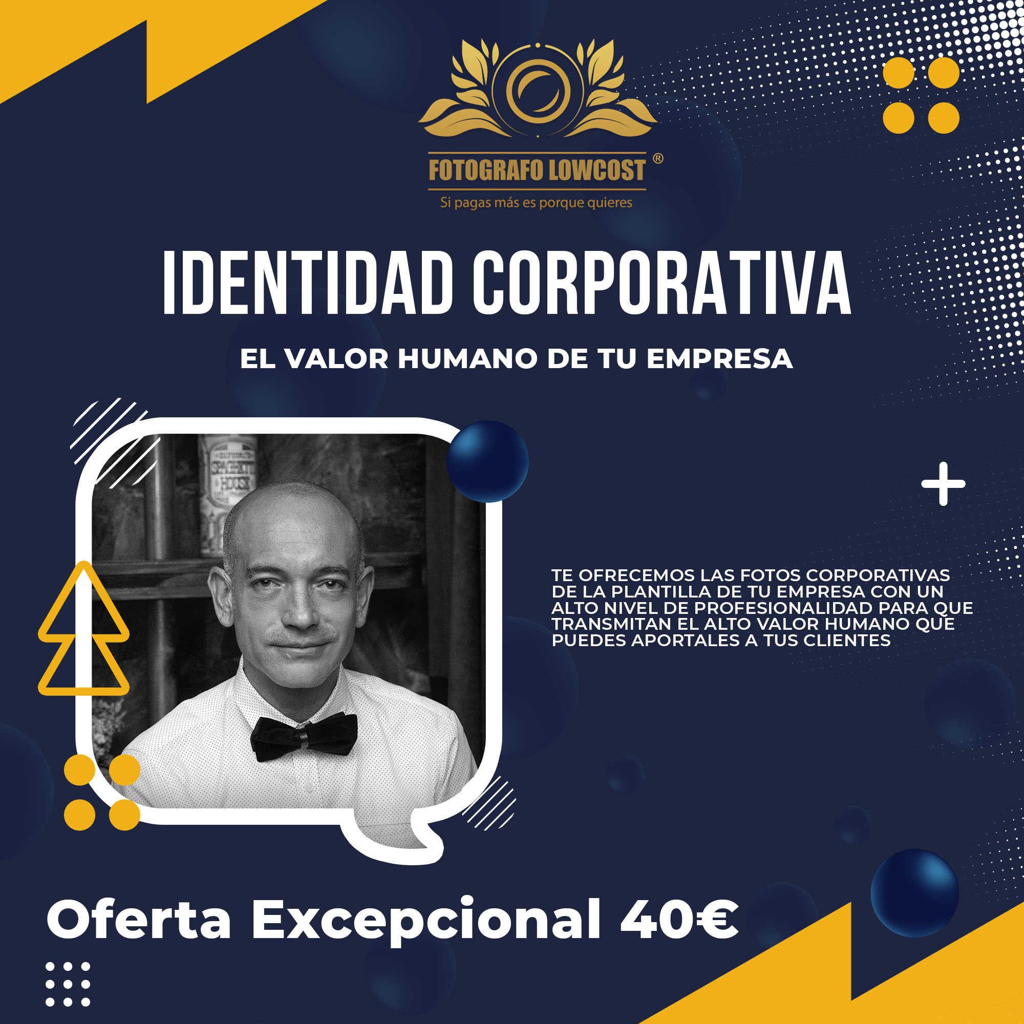 fotografo en identidad corporativa fotograf&iacute;a de plantillas empresariales Esparragalejo 