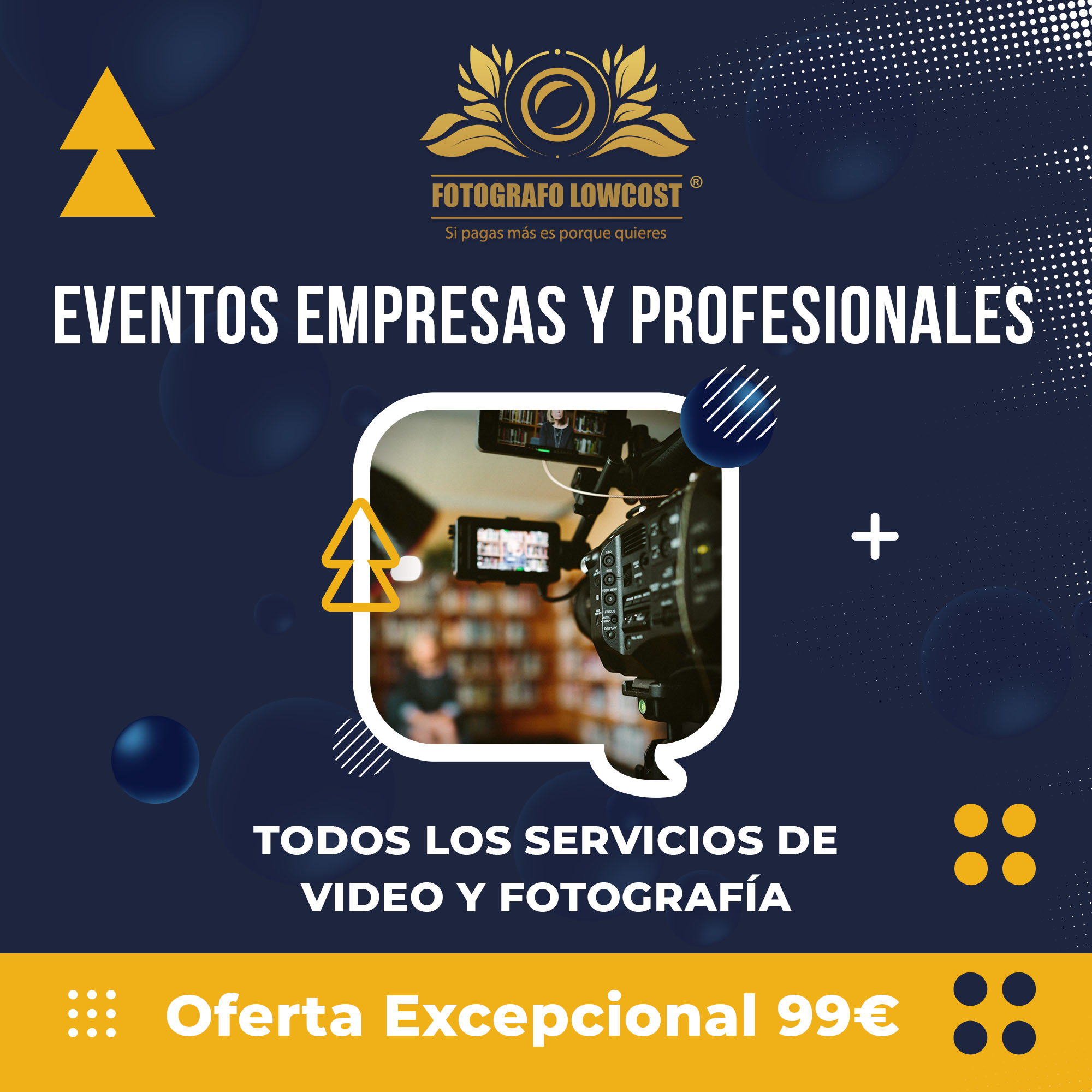 fotografo en cobertura medi&aacute;tica de eventos para profesionales Arroyo de San Servan 